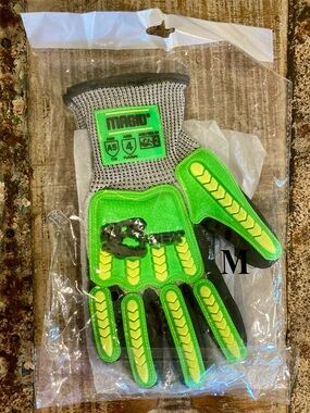 1 Pair Magid Medium T-REX HPPE Construction Impact Gloves ANSI Level A5 New